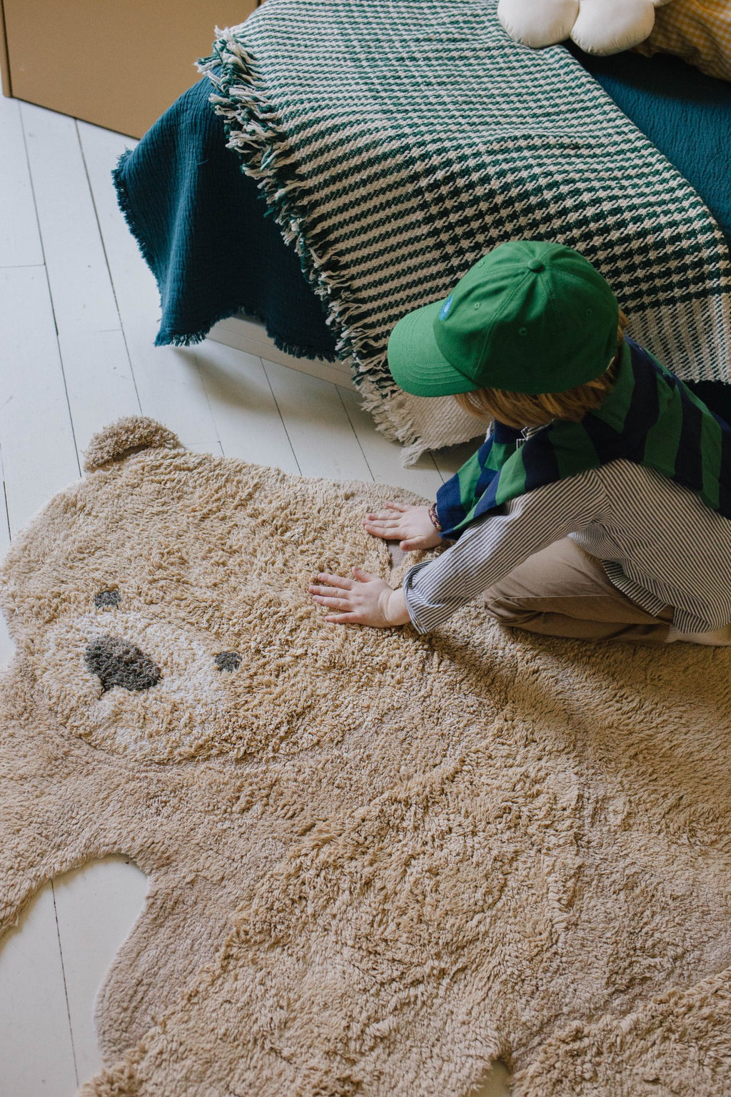 Washable Animal Rug Bear - 120 x 122 cm - Tapijten Lorena Canals - In den Olifant