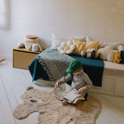 Washable Animal Rug Bear - 120 x 122 cm - Tapijten Lorena Canals - In den Olifant