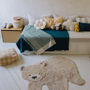 Washable Animal Rug Bear - 120 x 122 cm - Tapijten Lorena Canals - In den Olifant