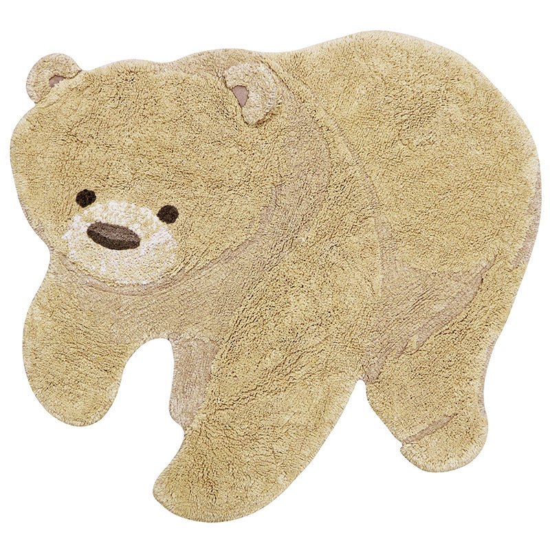 Washable Animal Rug Bear - 120 x 122 cm - Tapijten Lorena Canals - In den Olifant
