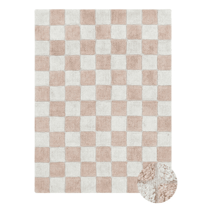 Washable Rug Kitchen Tiles Rose - 120 x 160 cm - Tapijten Lorena Canals - In den Olifant