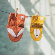 Washandjes Mr. Lion & Mr. Fox. set van 2 - Badlinnen Trixie - In den Olifant