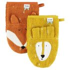 Washandjes Mr. Lion & Mr. Fox. set van 2 - Badlinnen Trixie - In den Olifant