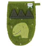 Washandjes Mr. Shark & Mr. Dino - set van 2 - Badlinnen Trixie - In den Olifant
