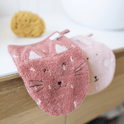 Washandjes Mrs. Cat & Mrs. Rabbit - Set Van 2 - Badlinnen Trixie - In den Olifant