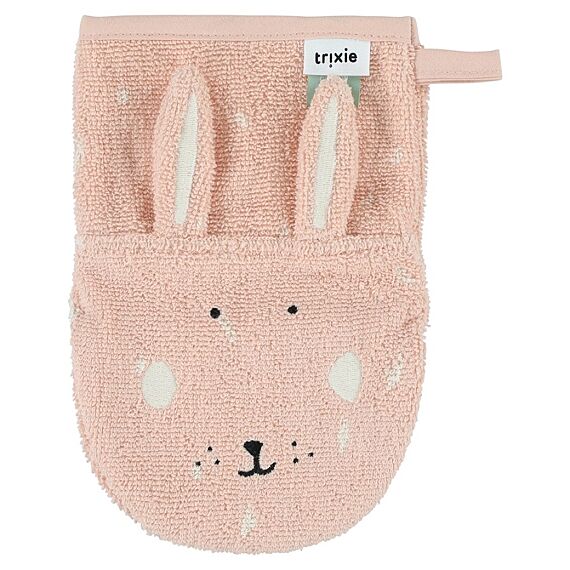 Washandjes Mrs. Cat & Mrs. Rabbit - Set Van 2 - Badlinnen Trixie - In den Olifant