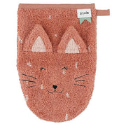 Washandjes Mrs. Cat & Mrs. Rabbit - Set Van 2 - Badlinnen Trixie - In den Olifant