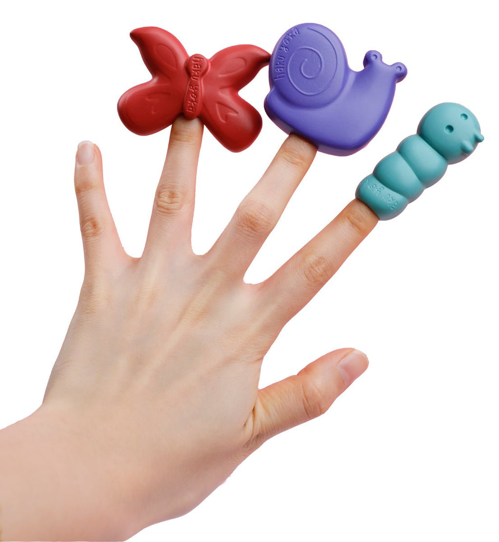 Waskrijtjes Garden Finger Crayons - set van 6 - Kleuren en tekenen Haku Yoka - In den Olifant