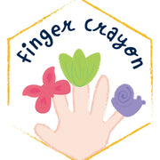 Waskrijtjes Garden Finger Crayons - set van 6 - Kleuren en tekenen Haku Yoka - In den Olifant