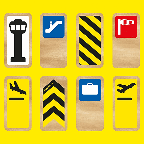 Road Blocks - Airport Signs