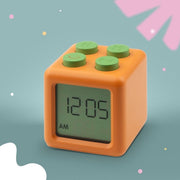 Wekker Alarm Clock Block Orange - Wekkers Mary's - In den Olifant