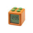 Wekker Alarm Clock Block Orange - Wekkers Mary's - In den Olifant