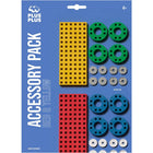 Wielen en bouwplaten geel en rood - Plus-Plus Accessory Pack - Bouwsets Plus-Plus - In den Olifant