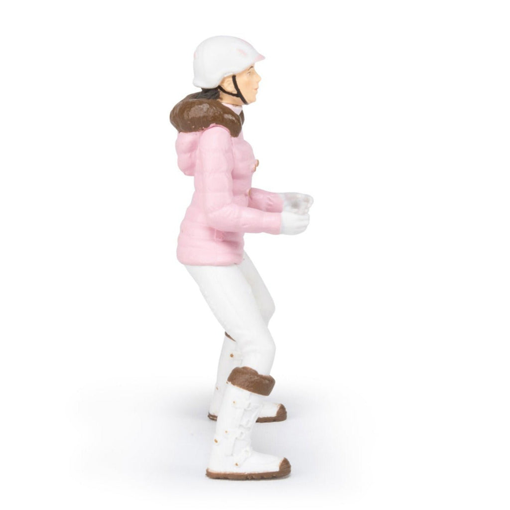 Winter Ruiter Meisje Roze - Speelfiguren Papo - In den Olifant