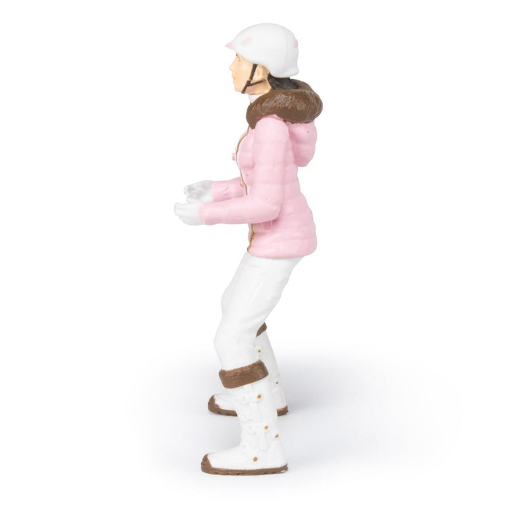 Winter Ruiter Meisje Roze - Speelfiguren Papo - In den Olifant