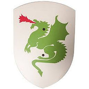 Wit Houten Schild | Draak - Wapens en helmen Vah - In den Olifant