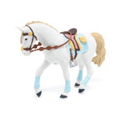Witte paard Blauwe Fashion - Speelfiguren Papo - In den Olifant