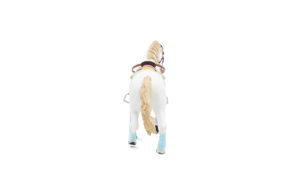 Witte paard Blauwe Fashion - Speelfiguren Papo - In den Olifant