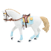 Witte paard Blauwe Fashion - Speelfiguren Papo - In den Olifant