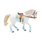 Witte paard Blauwe Fashion - Speelfiguren Papo - In den Olifant