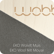 Wobbel Original Blank Gelakt Vilt Muis - Wobbel Wobbel - In den Olifant