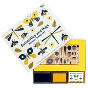 Wooden stamp set - Butterflies and Bugs - Stempelen REX London - In den Olifant