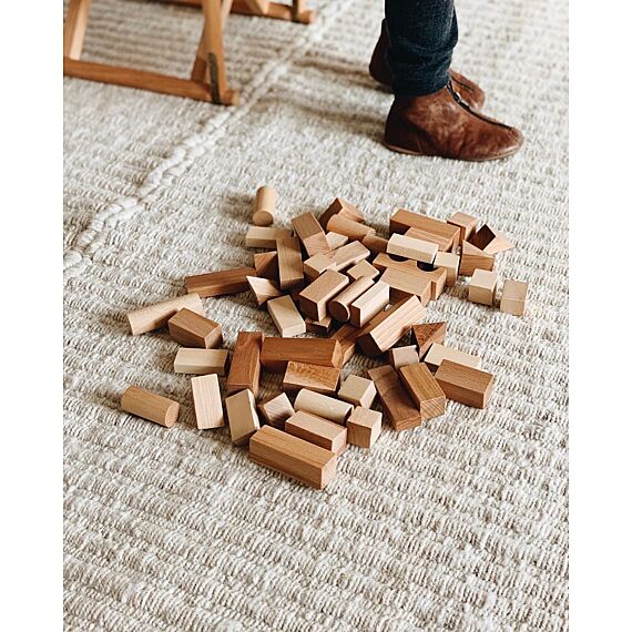 Houten Blokken Natural Tray Xl | 63 Stuks