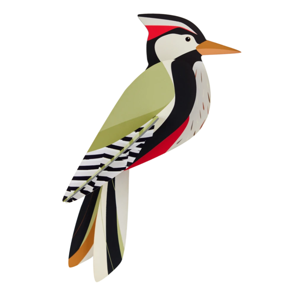 Muurdecoratie Wall Art Garden Birds - Woodpecker