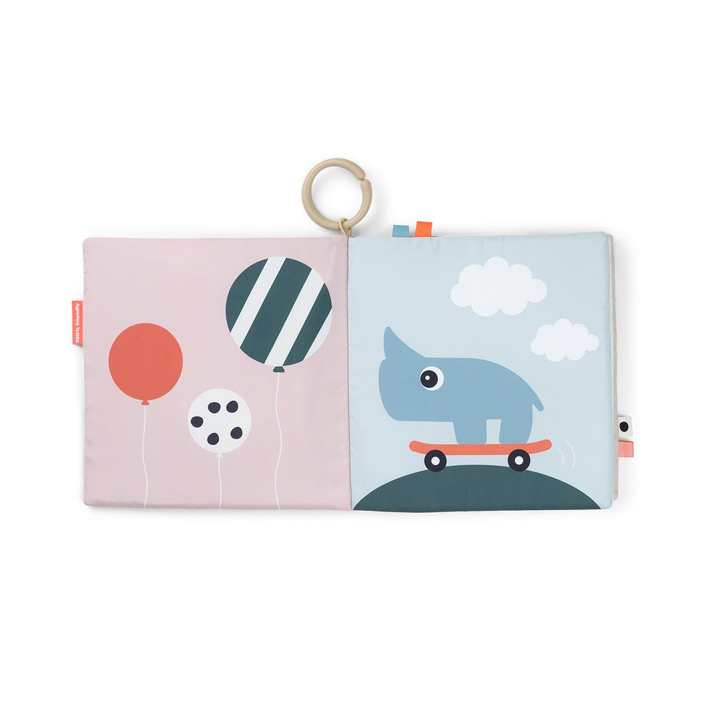 XL babyboekje Tummy Time Soft Book - Deer friends Colour Mix - Babyboekjes Done by Deer - In den Olifant