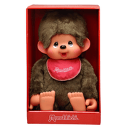XL Monchhichi Jongen met slab rood - 80 cm - Fantasieknuffels Monchhichi - In den Olifant