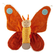 Zacht activiteitenspeeltje - Rustling Comforter Butterfly Orange - Activiteitenspeelgoed Sigikid - In den Olifant