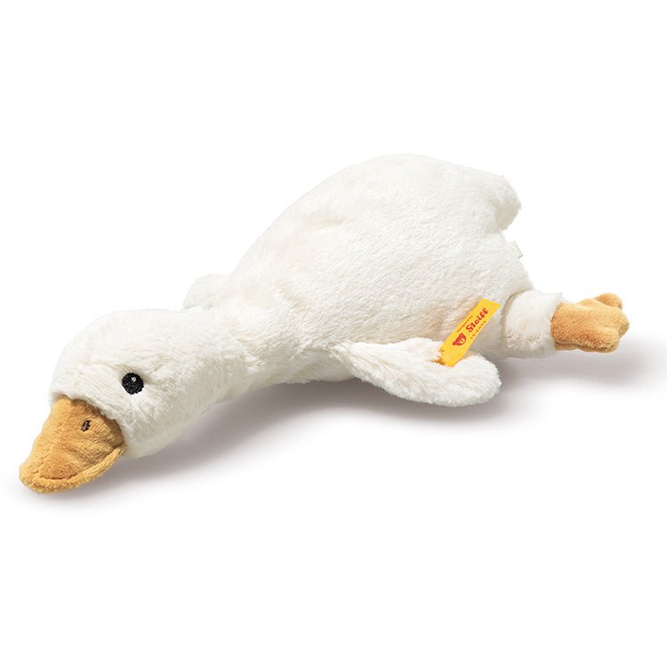 Zachte rammelaar Gilda Gans Wit - 21 cm - Rammelaars Steiff - In den Olifant