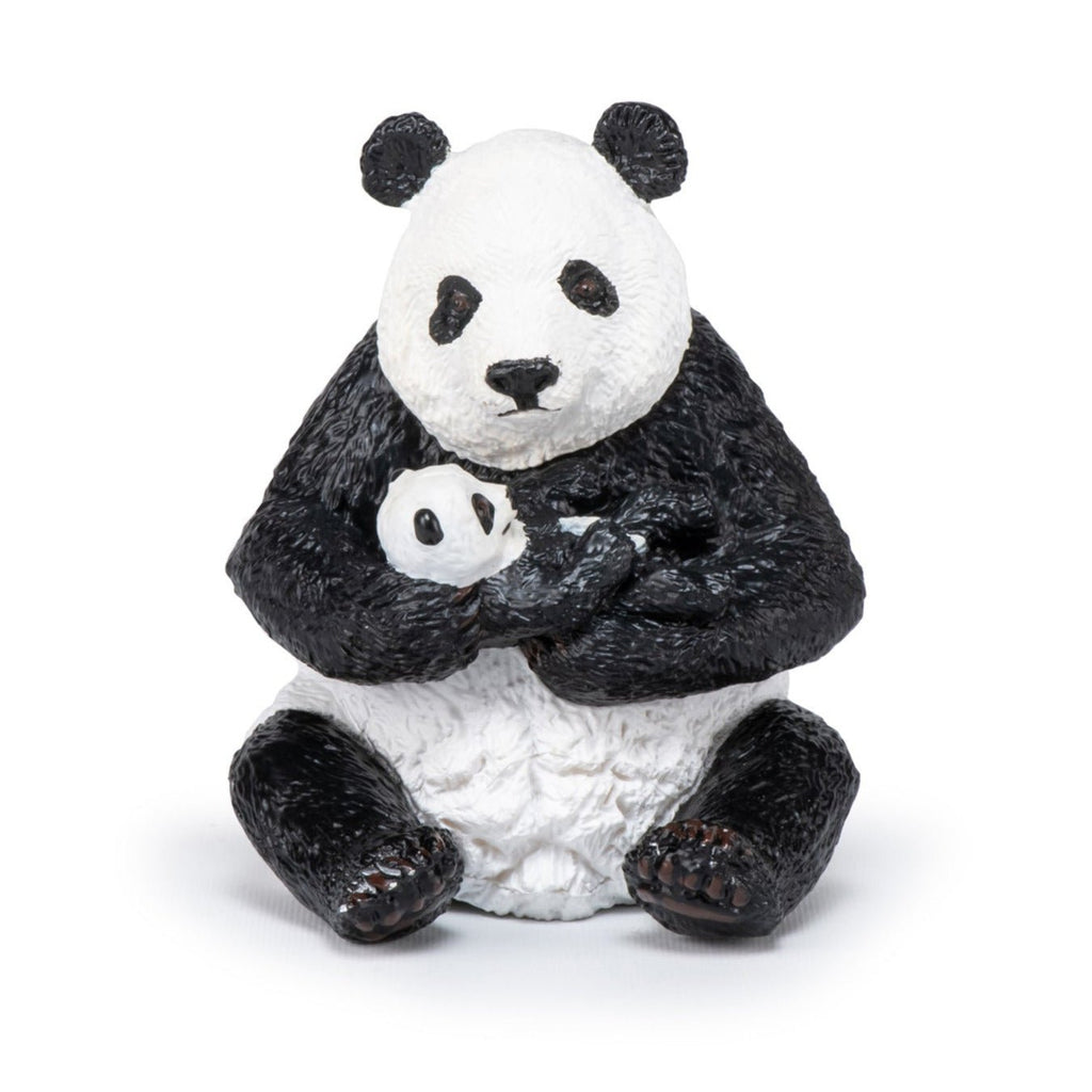 Zittende Panda Met Jong - Speeldieren Papo - In den Olifant