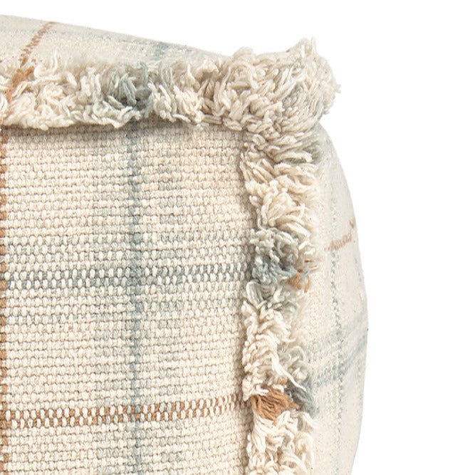Zitzak Handloom Pouf Blue Sage - 40 x 40 x 20 cm - Kinderzetels en poefs Lorena Canals - In den Olifant