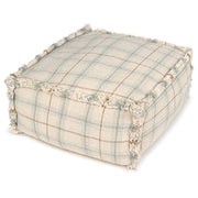Zitzak Handloom Pouf Blue Sage - 40 x 40 x 20 cm - Kinderzetels en poefs Lorena Canals - In den Olifant