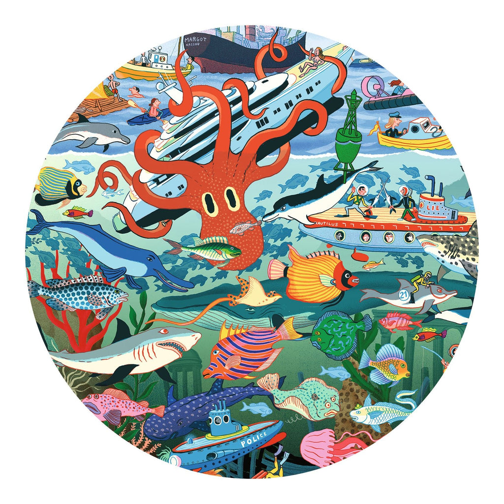 Zoekpuzzel De geheimen van de zee - 200 stukjes + poster - Legpuzzels Djeco - In den Olifant