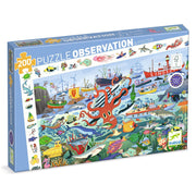 Zoekpuzzel De geheimen van de zee - 200 stukjes + poster - Legpuzzels Djeco - In den Olifant