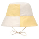 Zomerhoedje Sun Protection Fishing Hat Checkerboard pale yellow/sea salt - Zonnehoedjes Lässig - In den Olifant