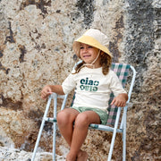 Zomerhoedje Sun Protection Fishing Hat Checkerboard pale yellow/sea salt - Zonnehoedjes Lässig - In den Olifant