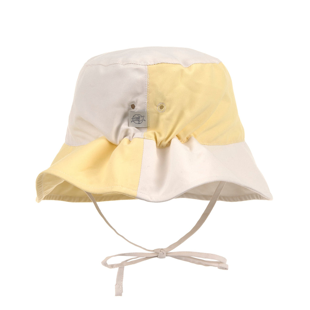 Zomerhoedje Sun Protection Fishing Hat Checkerboard pale yellow/sea salt - Zonnehoedjes Lässig - In den Olifant