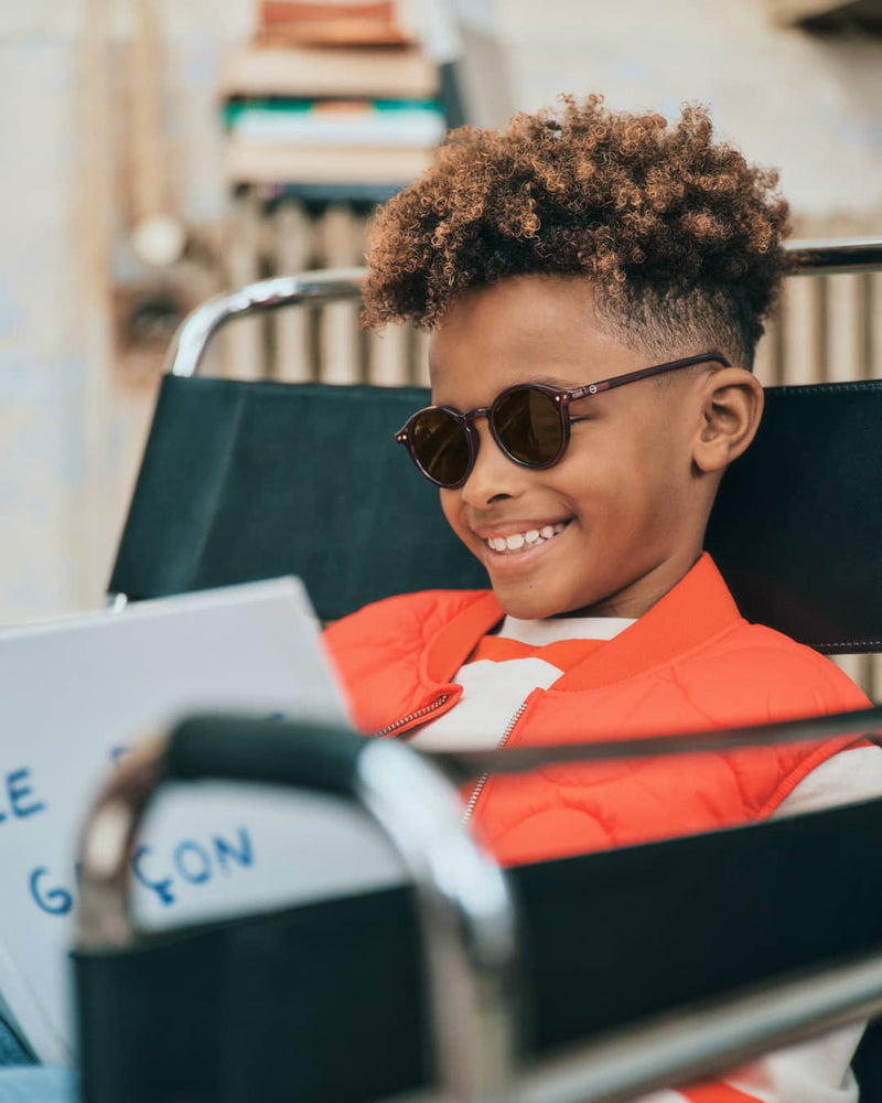 Zonnebril D Junior Sun Old Leather - 5 tot 10 jaar - Zonnebrillen Izipizi - In den Olifant