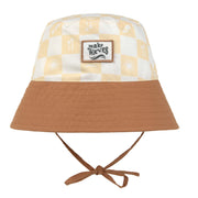Zonnehoedje LSF Sun Protection Fishing Hat Check Pattern vanilla/sea salt - Zonnehoedjes Lässig - In den Olifant