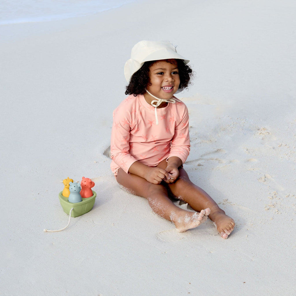 Zonnehoedje met nekbescherming LSF Sun Protection Flap Hat sea salt - Zonnehoedjes Lässig - In den Olifant