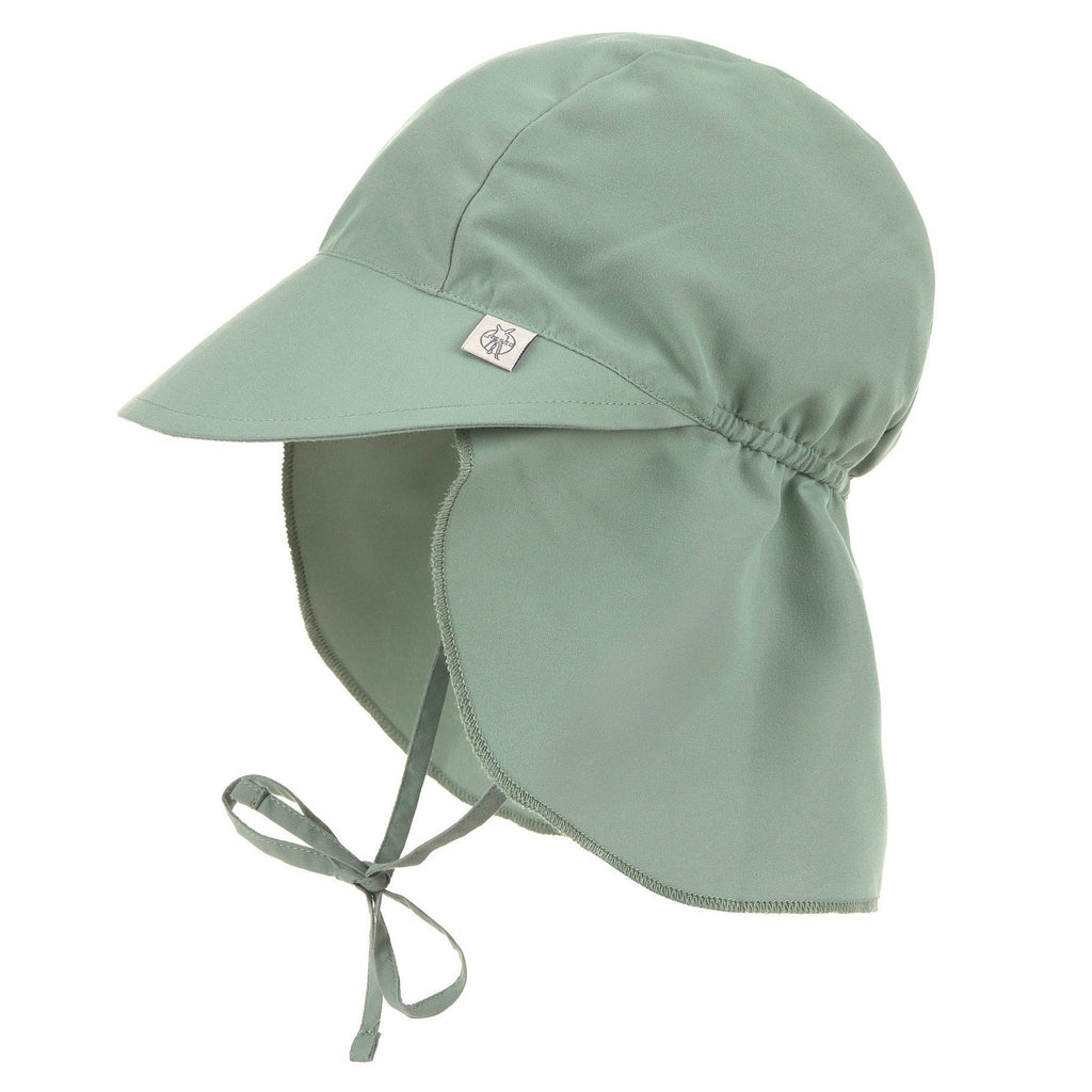 Zonnehoedje met nekbescherming Sun Protection Flap Hat green - Zonnehoedjes Lässig - In den Olifant