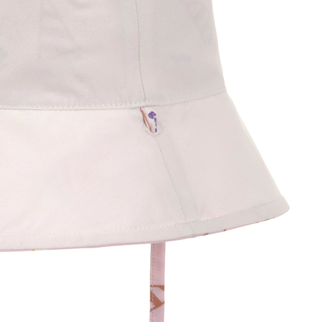 Zonnehoedje Sun Protection Bucket Hat Ice Cream pale pink - Zonnehoedjes Lässig - In den Olifant