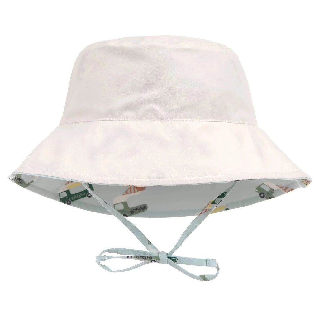 Zonnehoedje Sun Protection Bucket Hat Ice Cream Truck illusion blue - Zonnehoedjes Lässig - In den Olifant