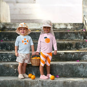 Zonnhoedje Sun Protection Bucket Hat Orange Sea Salt - Zonnehoedjes Lässig - In den Olifant