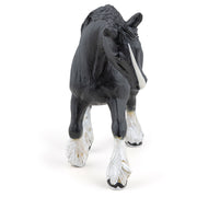 Zwart Shire Paard - Speeldieren Papo - In den Olifant