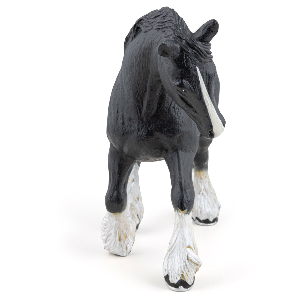 Zwart Shire Paard - Speeldieren Papo - In den Olifant