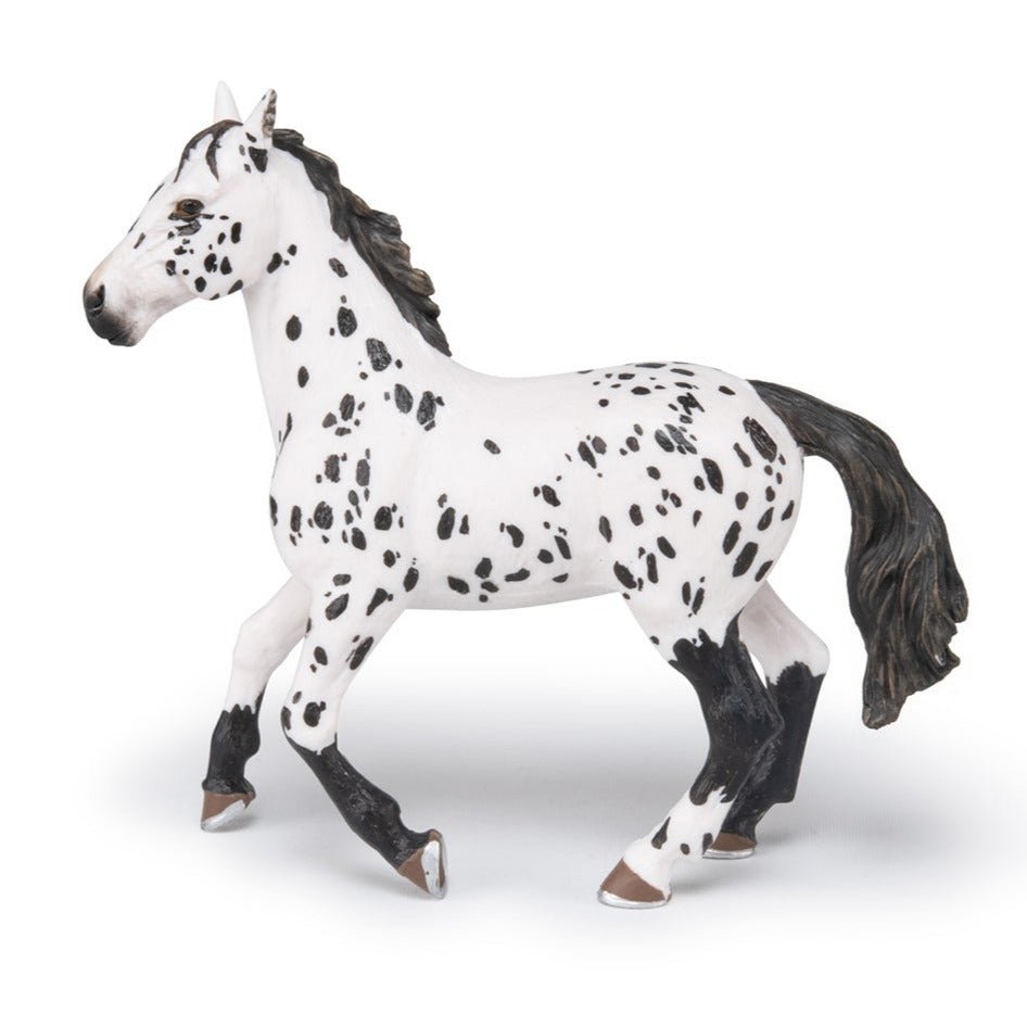 Zwarte Appeloosa Paard - Speeldieren Papo - In den Olifant